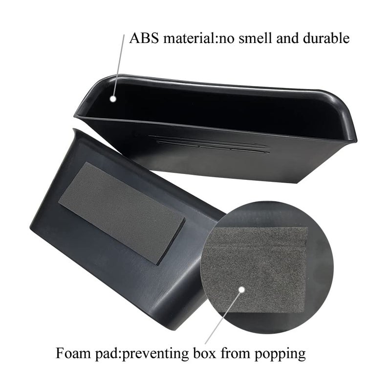 Vesul 4pcs Door Organizer Storage Tray Compatible with Mercedes-Benz ML-Class GL-Class 2012-2019 / GLE-Class GLS-Class 2017-2019 Grab Handle Tray Armrest Storage Box Phone Container ABS Tray Insert - Image 3